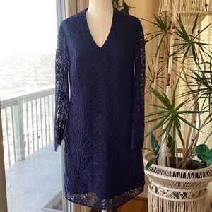 Lilly Pulitzer Navy Lace  Dress size 2